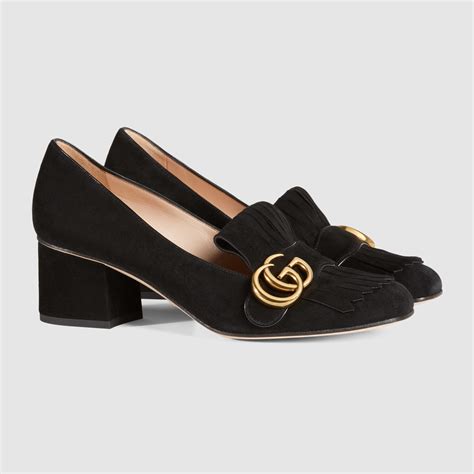 gucci black suede platform pumps|Gucci slingbacks for sale.